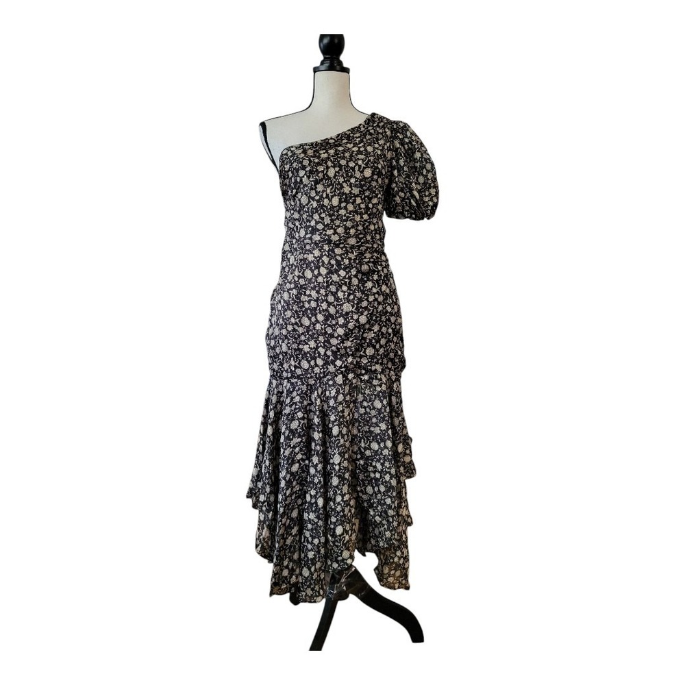 ASTR the Label Santorini Floral One Shoulder Midi Dress NWT Size M